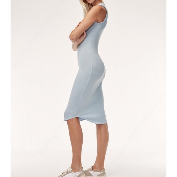 Aritizia Wilfred Free BRUNI Dress Heather Black - Picture 7 of 7